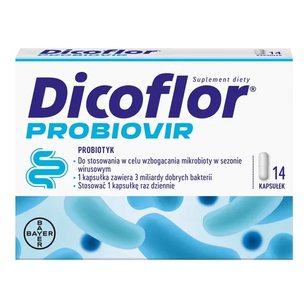 Lactobacillus rhamnosus GG 3x10⁹ CFU 14 kapsułek [Dicoflor] - Dicoflor
