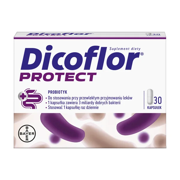 Lactobacillus rhamnosus GG 3x10^9 CFU 30 kapsułek [Dicoflor] - Dicoflor