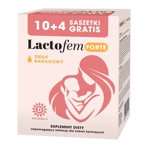 Lactofem Forte słód jęczmienny beta-glukan 14 saszetki [Lactofem] - Lactofem