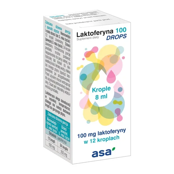 Laktoferyna 100 mg krople 8 ml [ASA] - ASA