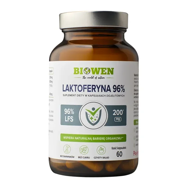 Laktoferyna 100mg 60 kapsułek [Biowen] - Biowen