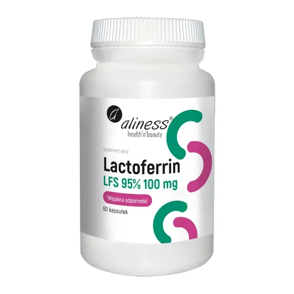 Laktoferyna LFS 95% 100 mg 60 kapsułek [Aliness] - Aliness Health'N'Beauty