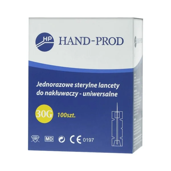 Lancety sterylne jednorazowe 100 szt [Hand-Prod] - Hand-Prod