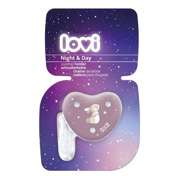 Łańcuszek do smoczka Night&Day Girl 1 szt. [Lovi] - Lovi