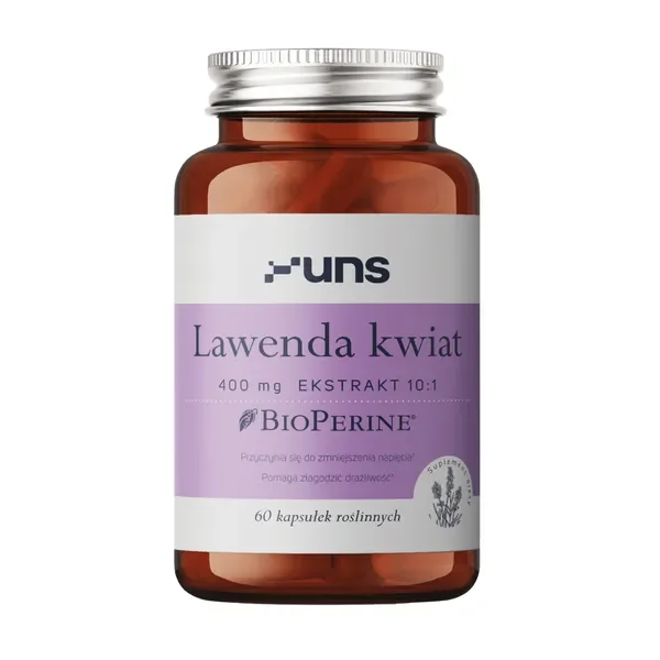 Lawenda kwiat 400 mg 60 kapsułek [Uns] - Uns