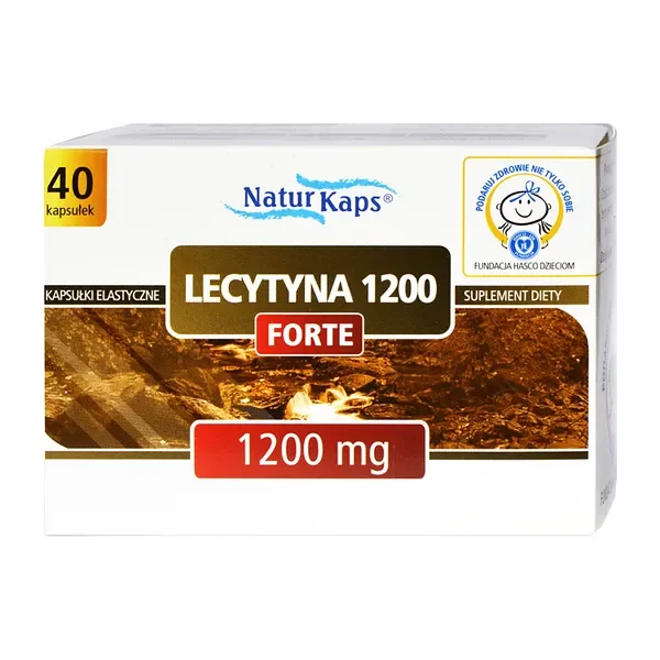 Lecytyna 1200 mg 40 kapsułek [NaturKaps] - NaturKaps