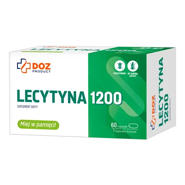 Lecytyna 1200 mg 60 kapsułek [DOZ PRODUCT] - DOZ PRODUCT