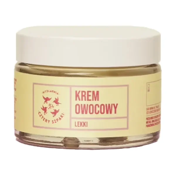 Lekki Krem Owocowy do twarzy 50ml [Cztery Szpaki] - Cztery Szpaki