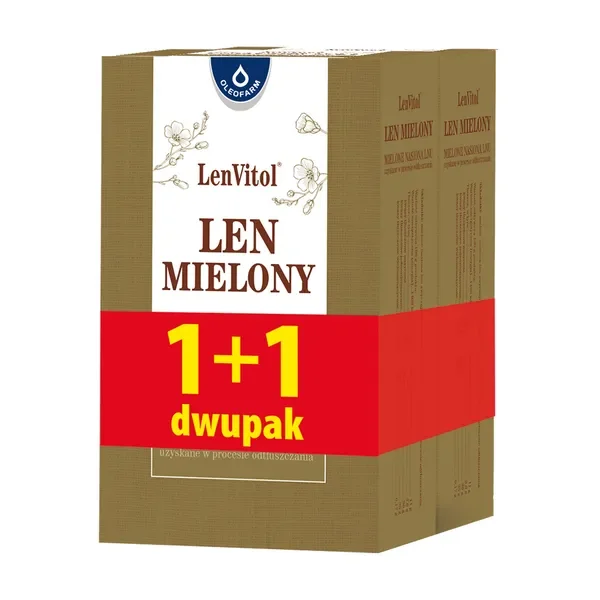 Len mielony odtłuszczony 400g [LenVitol] - LenVitol