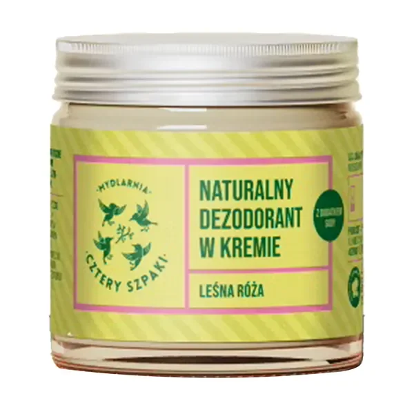Leśna Róża naturalny dezodorant w kremie 60 ml [Cztery Szpaki] - Cztery Szpaki