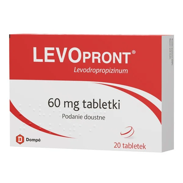 Lewodropropizyna 60 mg 20 tabletek [DOMPE] - DOMPE