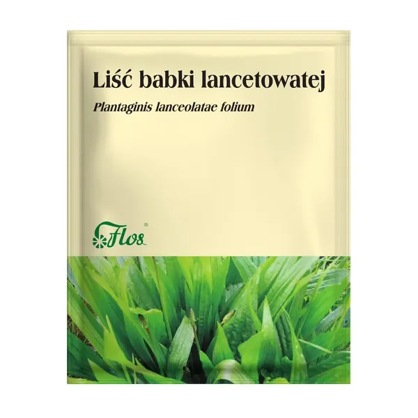 Liść babki lancetowatej 50g [FLOS] - FLOS