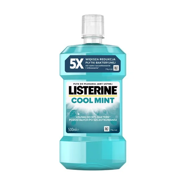 Listerine Cool Mint płyn do płukania jamy ustnej 500 ml - Listerine