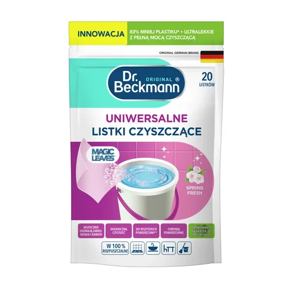Listki czyszczące Spring Fresh 20 szt. [Dr. Beckmann] - Dr. Beckmann