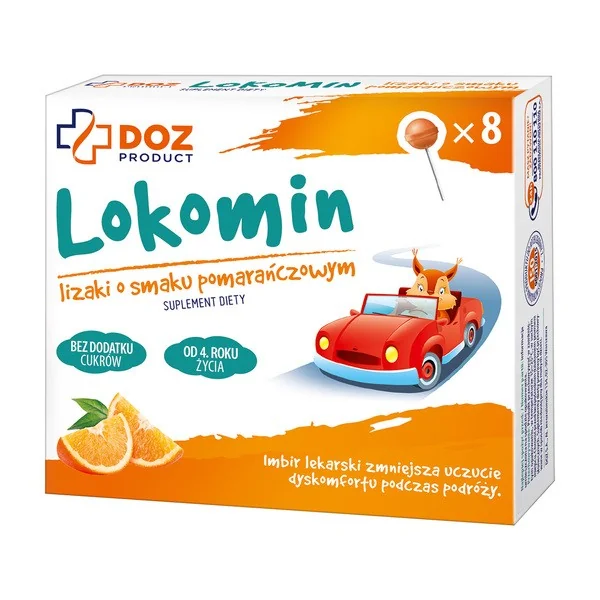 Lokomin lizaki z imbirem i miętą 8 szt. [DOZ PRODUCT] - DOZ PRODUCT
