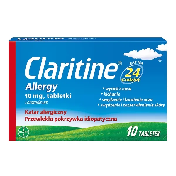 Loratadyna 10 mg 10 tabletek [Claritine] - Claritine