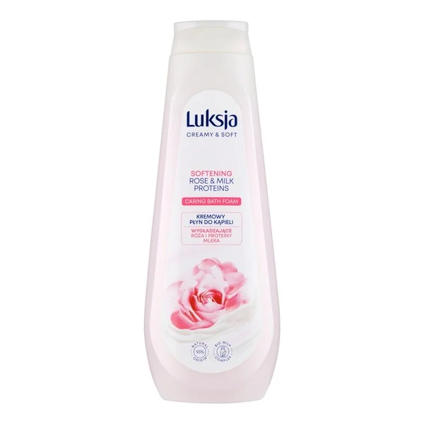 Luksja Cream & Soft płyn do kąpieli róża i proteiny mleka 900ml - Luksja
