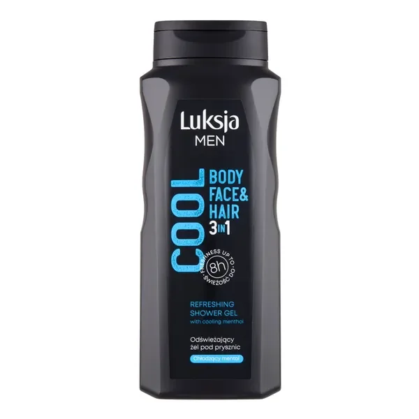 Luksja Men Cool odświeżający żel pod prysznic 3w1 500ml [Luksja] - Luksja