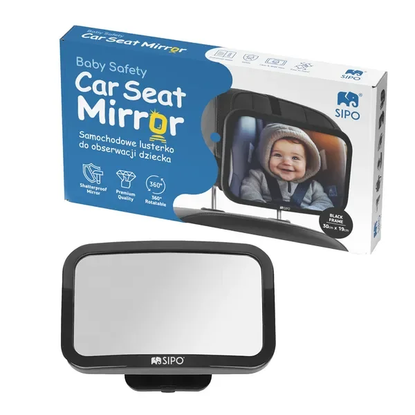 Lusterko do obserwacji dziecka w samochodzie 1 szt. [Sipo] - Sipo