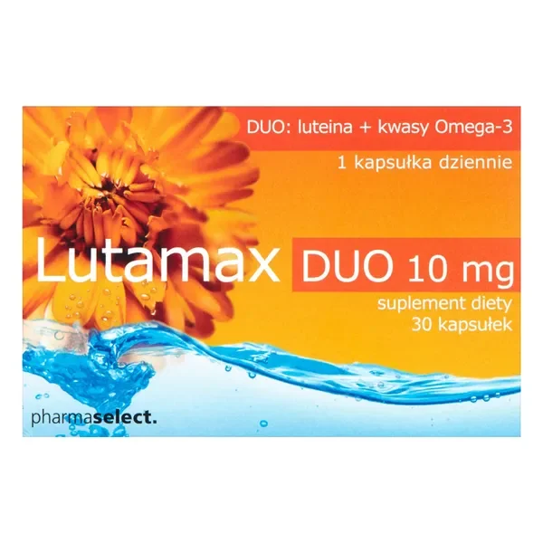 Luteina 10 mg + Omega-3 30 kapsułek [Lutamax] - Lutamax