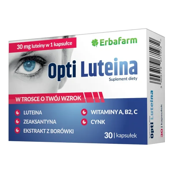 Luteina 30mg 30 kapsułek [Erbafarm] - Erbafarm