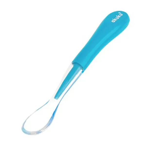 Łyżeczka silikonowa niebieska 1 szt. [Akuku] - Akuku