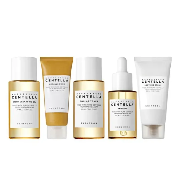 Madagascar Centella Travel Kit zestaw kosmetyków do pielęgnacji twarzy 5 szt. [Skin1004] - Skin1004