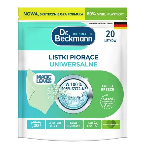 Magic Leaves listki piorące uniwersalne 20 szt. [Dr. Beckmann] - Dr. Beckmann
