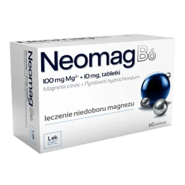 Magnez 100 mg + Witamina B6 10 mg 60 tabletek [NeoMag] - NeoMag