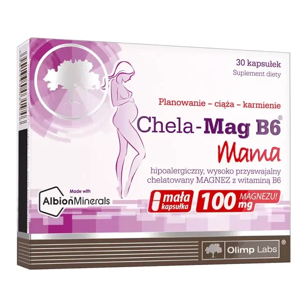 Magnez 100mg + Witamina B6 2,1mg 30 kapsułek [Olimp Labs] - Olimp Labs