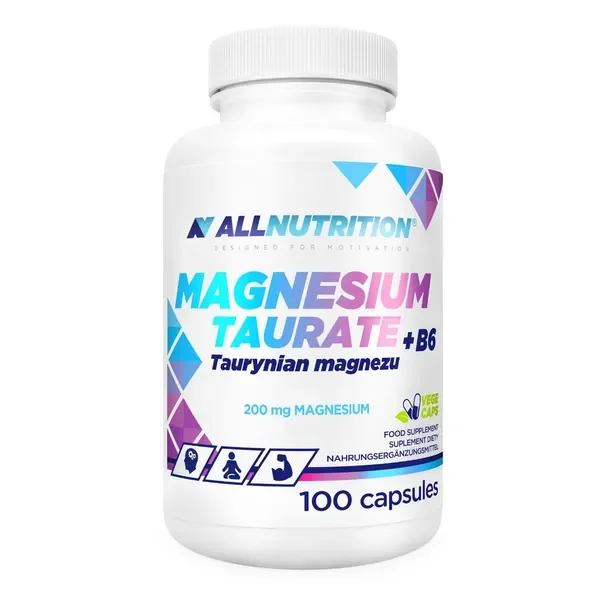 Magnez 100mg + Witamina B6 2,5mg 100 kapsułek [ALLNUTRITION] - ALLNUTRITION