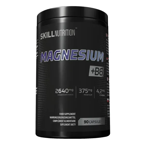 Magnez 125 mg + Witamina B6 1,4 mg 90 kapsułek [Skill Nutrition] - Skill Nutrition
