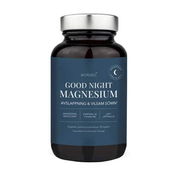 Magnez 130 mg 90 kapsułek [Nordbo] - Nordbo