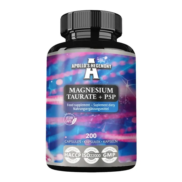Magnez 140mg + Witamina B6 5,6mg 200 kapsułek [Apollo's Hegemony] - Apollo's Hegemony