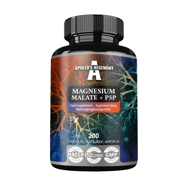 Magnez 170 mg + Witamina B6 200 kapsułek [Apollo's Hegemony] - Apollo's Hegemony