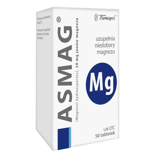 Magnez 20 mg 50 tabletek [Asmag] - Asmag