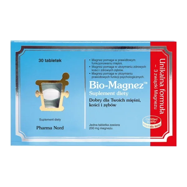 Magnez 200 mg 30 tabletek [Pharma Nord] - Pharma Nord