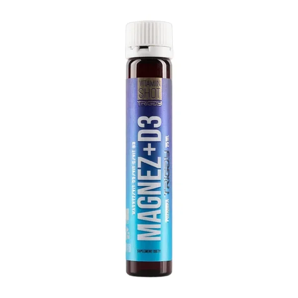 Magnez 250 mg + Witamina D3 25 µg + Witamina C 40 mg 1 ampułka [Triggy] - Triggy