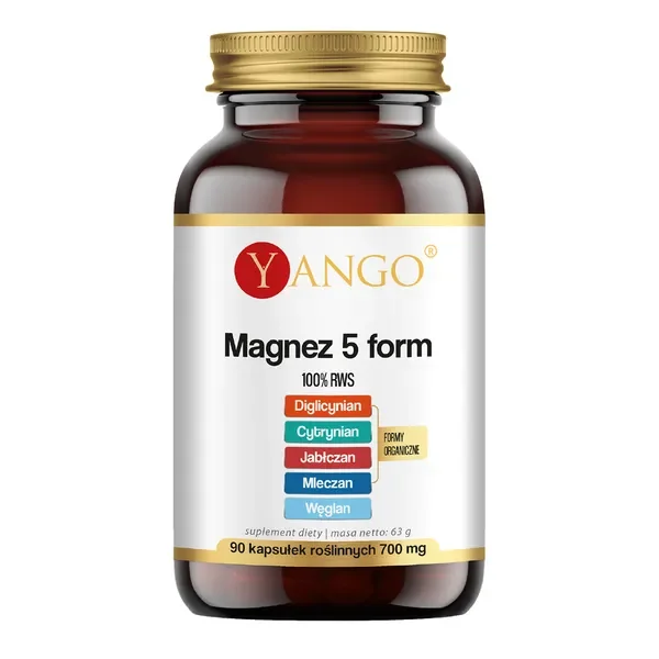Magnez 5 form 376,5 mg 90 kapsułek [Yango] - Yango