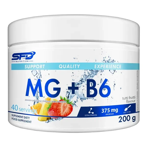 Magnez + B6 375mg/1,4mg 200g [SFD] - SFD nutrition