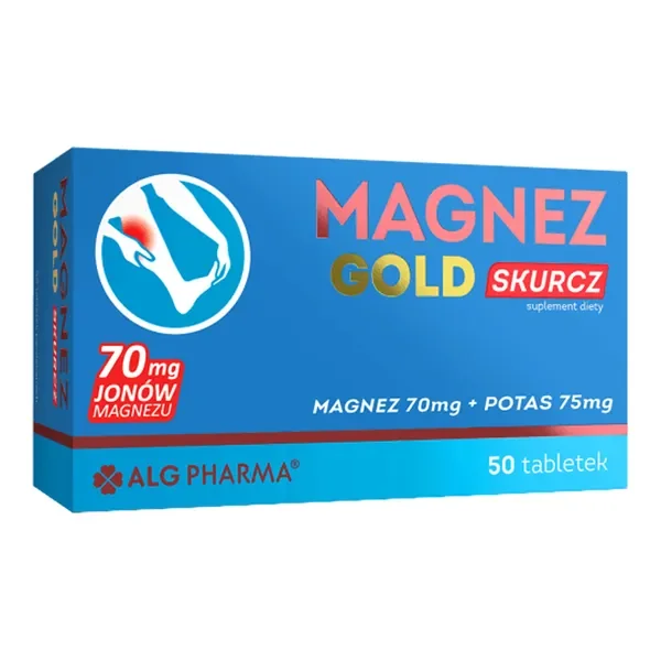 Magnez Gold Skurcz 140mg 50 tabletek [Alg Pharma] - Alg Pharma