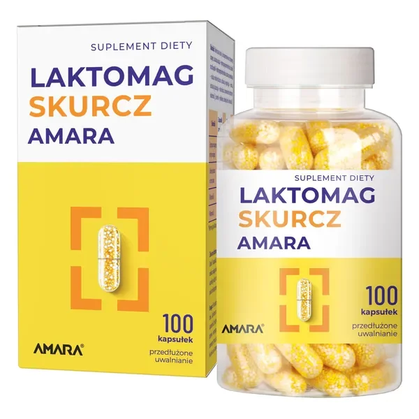 Magnez + Potas + Witamina B6 + D3 100 kapsułek [Amara] - Amara