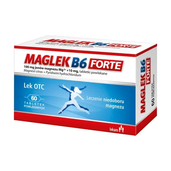 Magnez + Witamina B6 100mg + 10mg 60 tabletek [LEK-AM] - LEK-AM