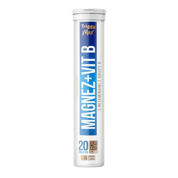 Magnez + Witaminy B 185mg 20 tabletek [Triggy] - Triggy