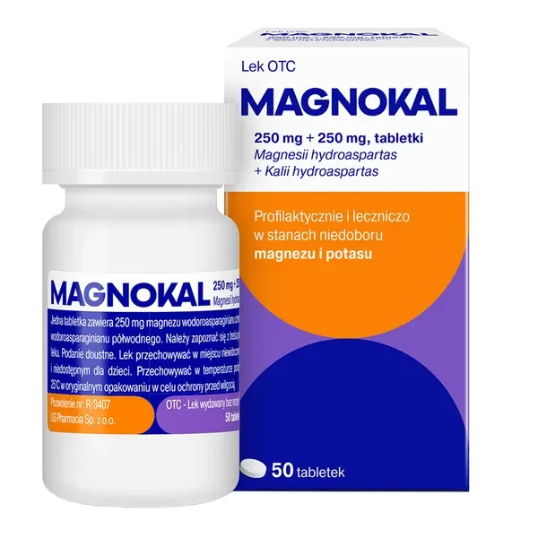 MagnoKal Magnez + Potas 250mg + 250mg 50 tabletek [TEVA] - TEVA PHARMACEUTICALS