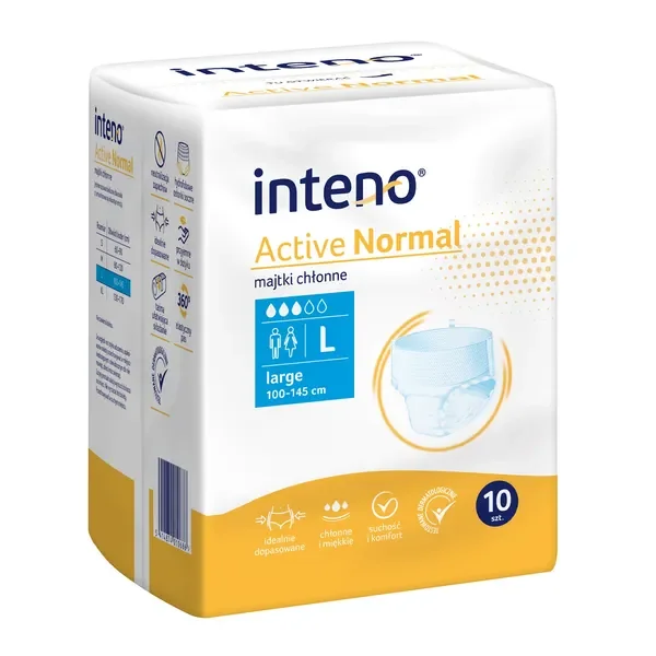 Majtki chłonne Active Normal rozmiar L 10 szt. [INTENO] - INTENO