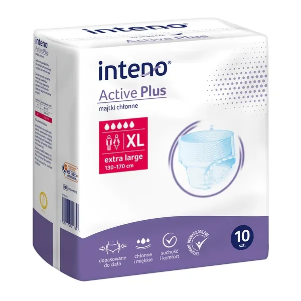 Majtki chłonne Active Plus XL 10 szt. [INTENO] - INTENO