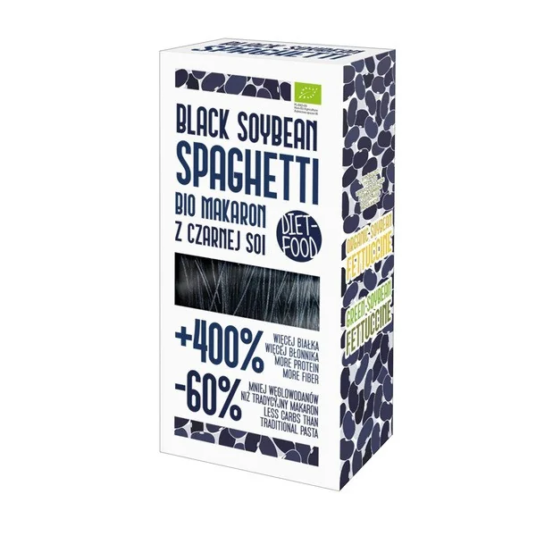 Makaron sojowy czarny Spaghetti 200g [Diet-Food] - Diet-Food