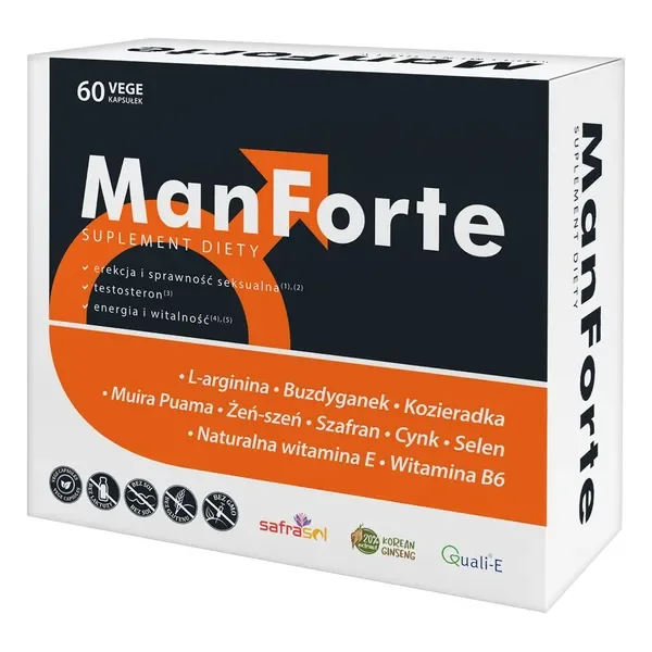 ManForte kompleks dla mężczyzn 60 kapsułek [ManForte] - ManForte