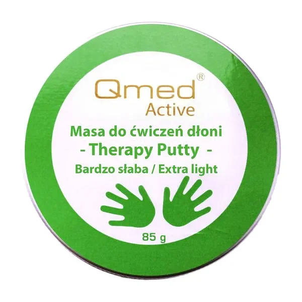 Masa do ćwiczeń dłoni bardzo słaba zielona 80g [Qmed] - Qmed
